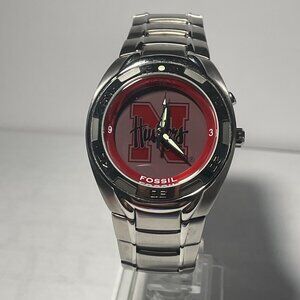 Nebraska Cornhuskers NCAA Stainless-Steel Kaleido Watch by Fossil NEW